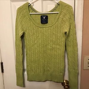 Green American Eagle Sweater